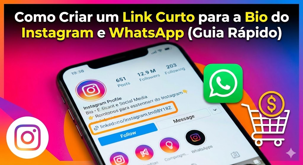 Como Criar um Link Curto para a Bio do Instagram e WhatsApp (Guia Rápido)